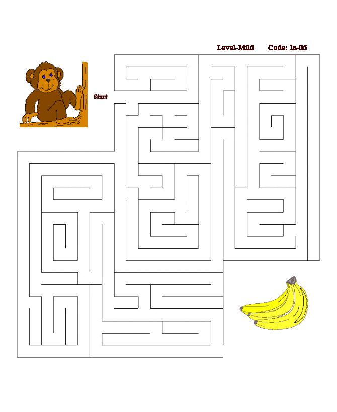 Printable maze puzzle sheet