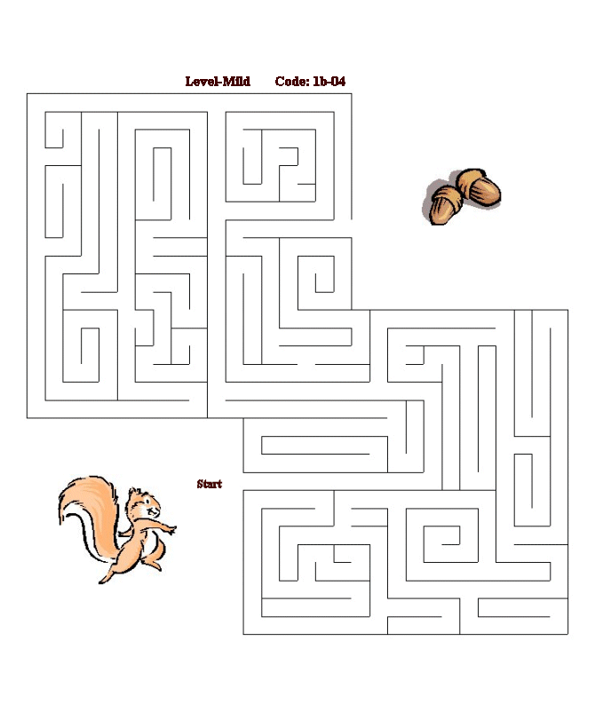 Printable maze puzzle sheet