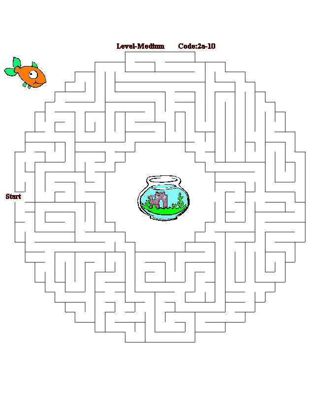 Printable maze puzzle sheet