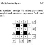 Number Puzzle activity sheets