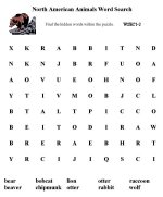 Word-Search activity sheets