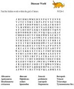 Word-Search activity sheets