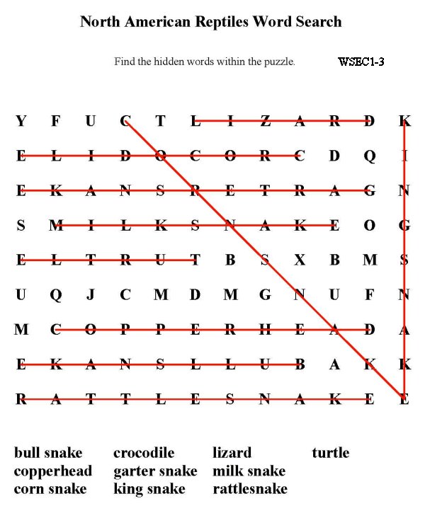 Printable word puzzle sheet