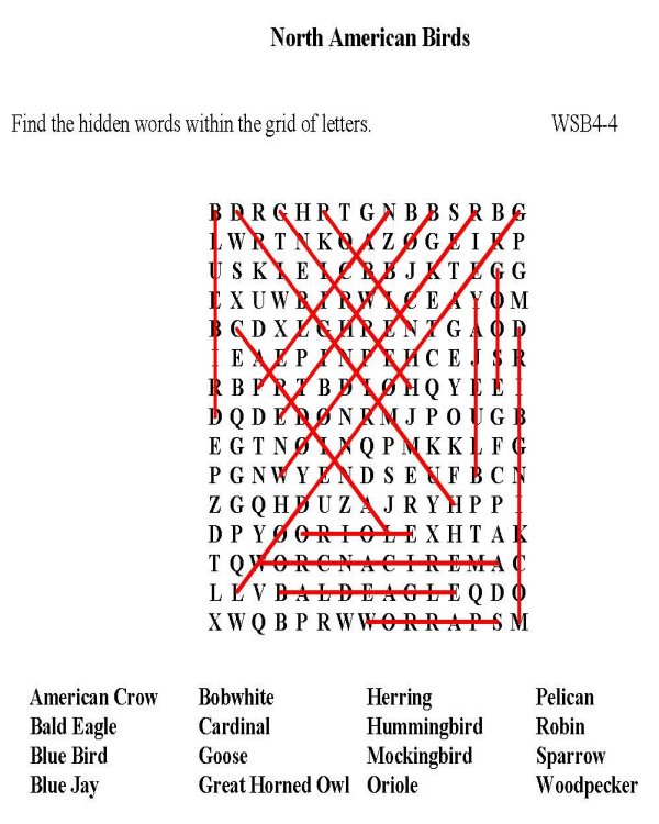 Printable word puzzle sheet