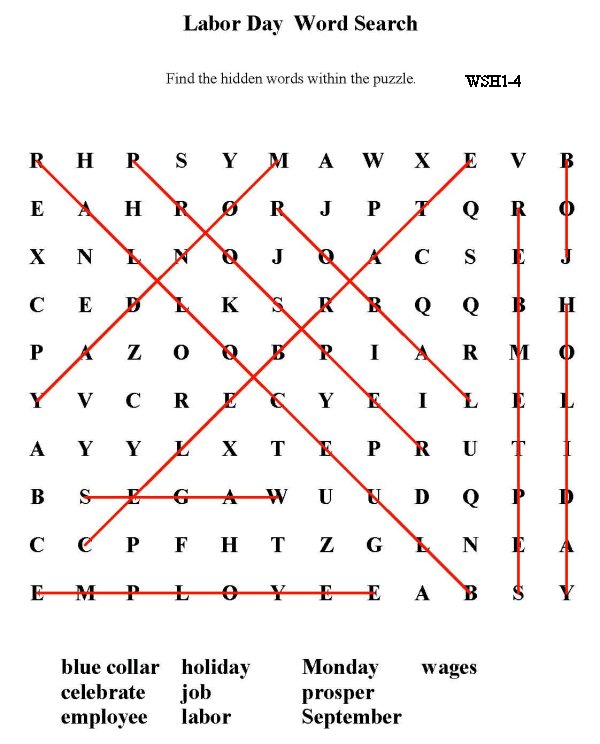 Printable word puzzle sheet