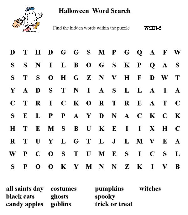 Printable word puzzle sheet