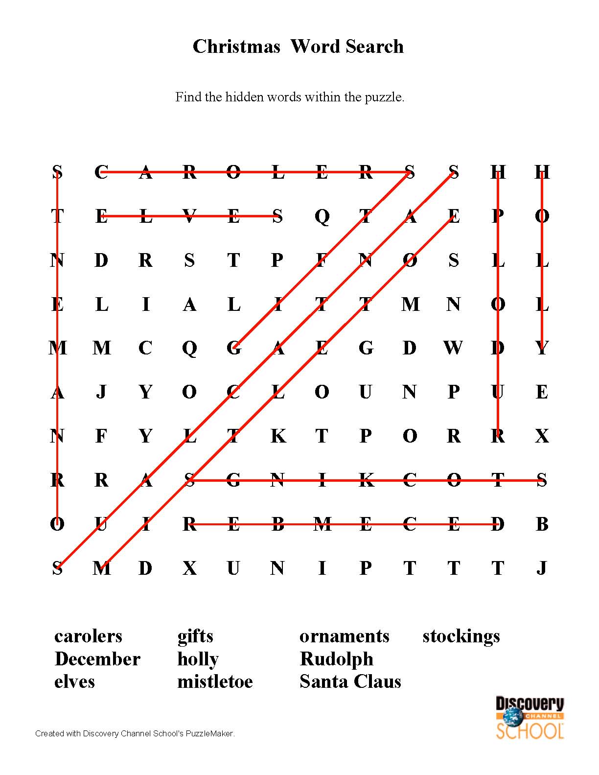 Printable word puzzle sheet