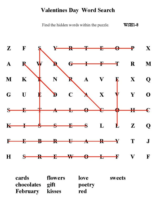 Printable word puzzle sheet