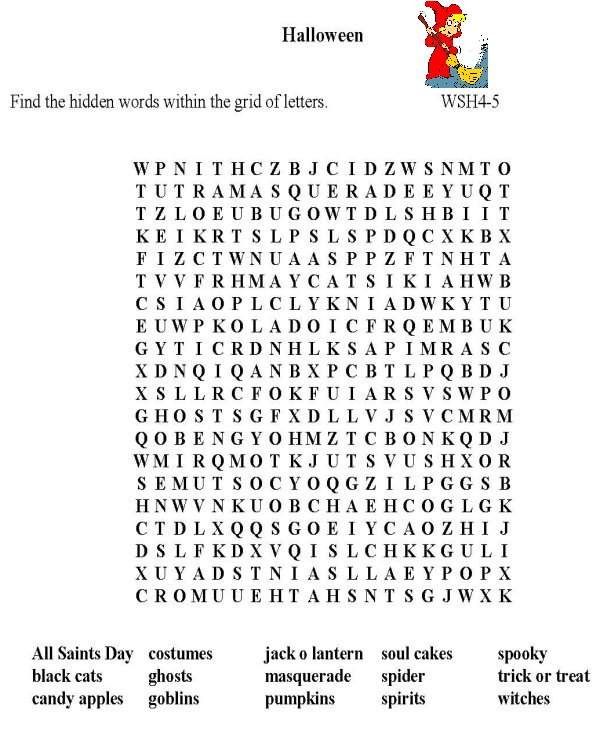 Printable word puzzle sheet