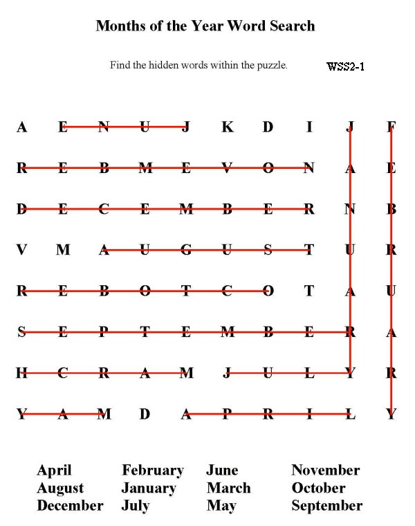 Printable word puzzle sheet